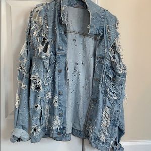 Carmar Distressed Denim Jacket